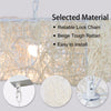 Wicker Rattan Lamp Dimmable LED Ceiling Light Adjustable Chain Cord Chandelier