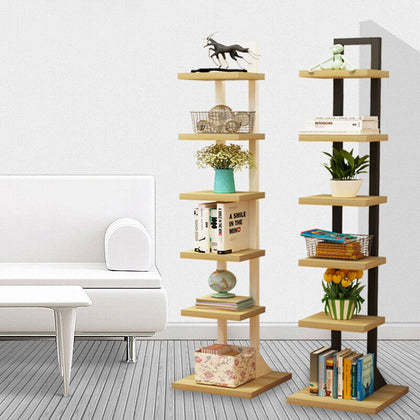 6 Tier Ladder Shelf Storage Shelving Unit Plant Display Stand Bookcase Storage