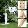 Set of 2 Wooden Wedding Arch Stand Holiday Festive Proposal Backdrop Archway Dec