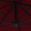 Wall-Mounted Parasol & Metal Pole Umbrella Patio Parasol Garden Umbrella
