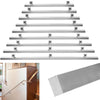 Brushed Stainless Steel Stair Handrail Smooth Metal Bannister Bracket Stair Rail