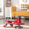 KIds Wiggle Car Ride-on Swivel Scooter Toddler Twist Go Car Flashing Wheels Red