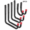 6 X Heavy Duty Storage Hooks Wall Mounted Ladder Garage Bikes Tools Garden Shed