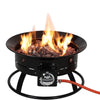 Portable Outdoor Gas Fire Pits Patio Heater with Lava Rocks Regulator Valve Hose