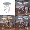 Large 45cm Round Table Side Table Glass Coffee Harpin Circular Indoor LivingRoom