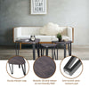 Scandinavian Nest of 3 Tables Tea Coffee Lamp Table Side End Table Metal Legs