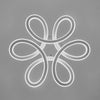 White LED Ceiling Light 50cm Floral Design Pendant Down Lamp Living Room Bedroom