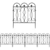 Metal Garden Lawn Edging Heavy Duty Baroque Border Fence Panels Edge Pack of 5