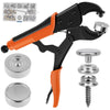 153Pcs Snap Fasteners Kit with Adjustable Pliers Heavy Duty Snap Fasteners brrRv