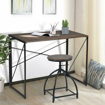 Folding Study Coffee Table Foldable Computer Desk MDF Laptop Office Classroom