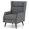 Single Upholstered Sofa Accent Chair Wingback Recliner Chair w/Removable Cushion