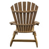 Woodside Adirondack Outdoor Garden Patio Chair, Comfortable Wooden Lounger