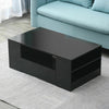 Coffee Table Storage High Gloss 2 Drawers Living Room Furniture White Black UK