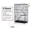 LEVEL Cat Cage Foldable Metal Pet Crate Playpen Spacious Kitten Ferret Cage