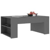 Wooden Coffee Tea Table Modern W/Side Shelf Storage Living Room Home Furniture