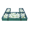 Garden Metal Raised Vegetable Planter Outdoor Flower Trough Herb Grow Bed Box