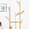 Garment Clothes Coat Rack Stand Wooden Tree Hanger Bag Hat Hook Holder Standing