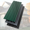 Mondeer 12 PCS Roof Sheets Corrugated Profile Galvanized Metal Sheet Panel Black