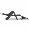 Sunlounger Footrest Plastic Outdoor Recliner Chair Garden Bench Seat Multicolor