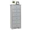 Modern Narrow Chest of Drawers Bedside Cabinet Sideboard Bedroom 6 Drawers Chest