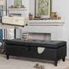 Faux Leather Ottoman Storage Box Chesterfield Blanket Box Pouffe Bench Footstool