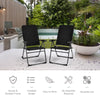 2 Pack Padded Patio Lounger Chair Patio Recliners Padded Folding Lawn Chair