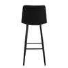2x Black Chairs Pub Bar Stools Counter Chairs 65cm Seat Dining Room Furniture UK