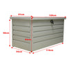 Outdoor Garden Storage Chest Cushion Box Waterproof Sports Equipment Chest Shed