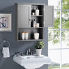 Bathroom Storage Cabinet Wall Mounted Vanity Storage Cupboard w/Adjustable Shelf