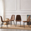 Dining Chairs 2/4/6pcs Modern Suede/Velvet Back Sturdy metal Legs Office/Cafe