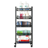5 Tiers Metal Kitchen Trolley Cart Salon Beauty SPA Storage Shelf Rolling Wheels