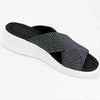 Ladies Stretch Cross Orthotic Slide Sandals Platform Slipper Casual Beach Shoes