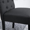 2/4/6x Fabric Button Tufted Dining Chairs Upholstered Kitchen Dining Room Grey