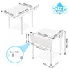 Foldable Dining Table and Chairs PU Leather Padded Seat Kitchen Home Furniture