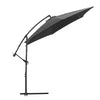 3M Banana Parasol Cantilever Umbrella Adjustable Garden Ourdoor Patio w/ Base