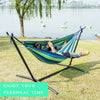 Large Double Brazilian Hammock with Stand Rest Fun Swing Bed Calming Desert Rack