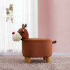 Animal Footstools Ottomans Faux Leather Padded Cushion Stool Pouffe Stool Kids