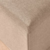 Fabric Foot Rest Stool Storage Box Storage Cube Footstool Pouf Bench Home Khaki