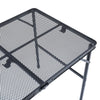 Ajustable Camping Table Portable Outdoor Trip BBQ Tall Metal Desk Garden Foldabl