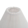 Modern Living Room Floor Lamp Foot Switch E27 Lampshade Base with Pleated Shade
