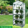 4 Tier Mini Greenhouse Walk In Grow Bag Green House PVC Cover Plastic Garden