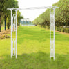 2m Tall Metal Pergola Arbor Wedding Arch Stand Backdrop Garden Trellis Stand Dec