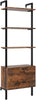 4 Tier Ladder Shelf Bookshelf Rack with 2 Drawers Cupboard Storage Display Unit