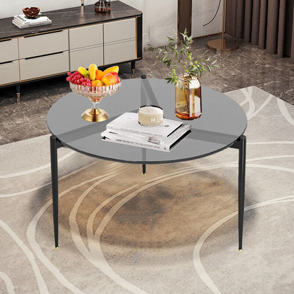 Anti-breakable Tempered Glass Coffee Table Tea Sofa Side Table Home Furniture