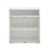 White Sideboard Cabinet with RGB LED lights Display Cupboard Storage Modern