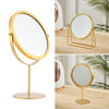 Golden Dressing Table Vanity Mirror FreeStanding Tabletop Makeup Cosmetic Mirror
