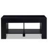 Rectangle Coffee Cocktail Table w / Tabletop 2 Compartments & 2 Storage Shelves