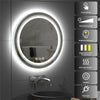 600mm Diameter Anti-fog Illuminated LED Bathroom Mirror Wall Mounted Waterproof