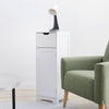 Mondeer Bathroom Floor Cabinet Storage Unit w/ 1 Drawer 1 Door 2 Shelves White