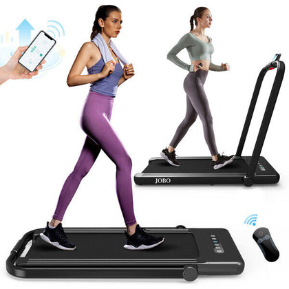 2 in 1 Walking Machine Treadmill Folding Electric Running Jogging Exercise Home